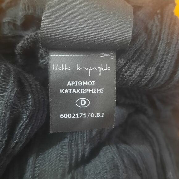 Ioanna Kourbela Womens Black Side Button 100% Greek Cotton Sweater Size S - Picture 6 of 8